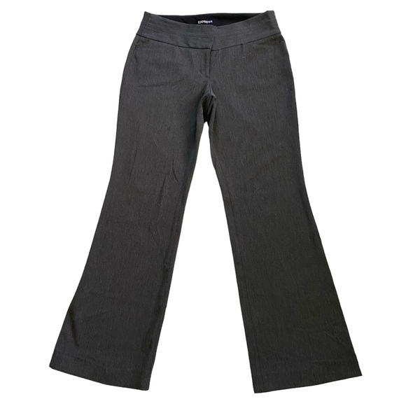 Express EDITOR Bootcut Low Rise Business Casual Career Pants Womens Size 4R Gray - Picture 1 of 13
